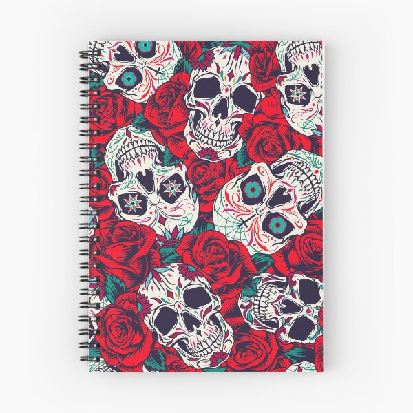 Item preview, Skulls and Roses Pattern designed and sold by tridentfoundry.
