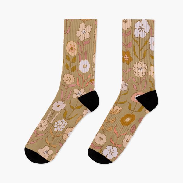 Item preview, Vintage Flowers Tea Afternoon Neutral Tones Retro Floral designed and sold by Cecilia Mok.