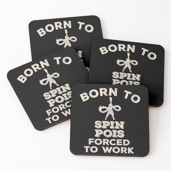 Item preview, Born To Spin Pois, Forced To Work Funny Gift For Poi Spinners designed and sold by JokeGysen.