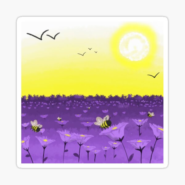 Non-Binary Bee-fest Sticker