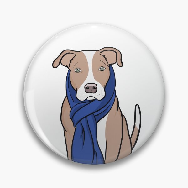 Item preview, Pit Bull with Blue Scarf  designed and sold by rmcbuckeye.