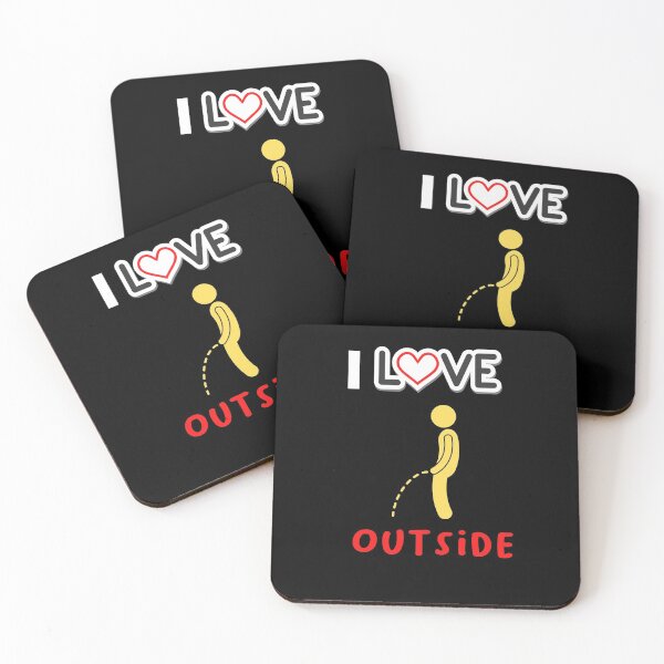 Item preview, I Love Peeing Outside funny idea for T-Shirt designed and sold by lhousshop.