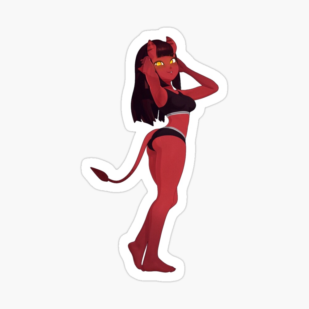 Poster for Sale avec l'œuvre « meru l'anime succube » de l'artiste edavyn |  Redbubble