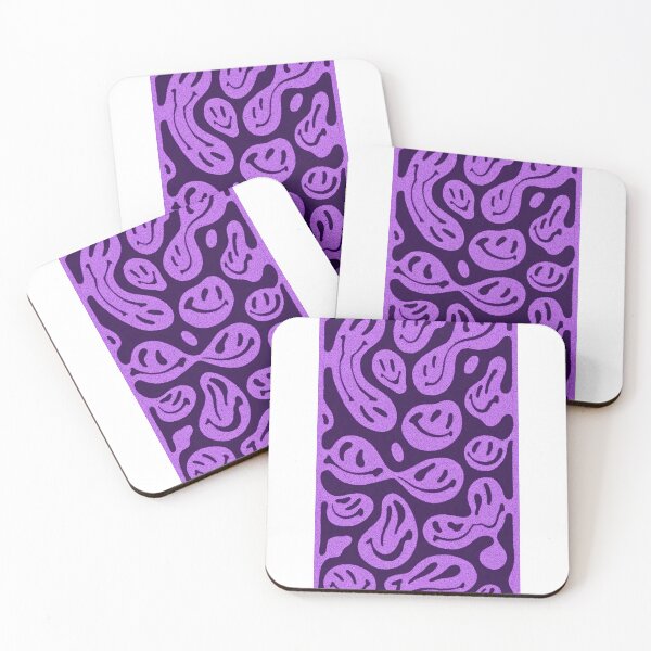 Item preview, Purple Psychedelic Melted Smiley Face Pattern designed and sold by ladybirddesigns.