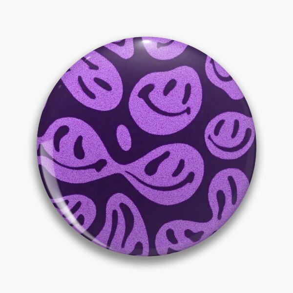 Item preview, Purple Psychedelic Melted Smiley Face Pattern designed and sold by ladybirddesigns.