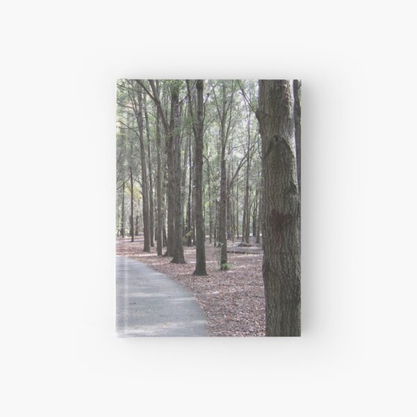 Trees Forest Path Walkway Shalom Park Ocala Florida Hardcover Journal