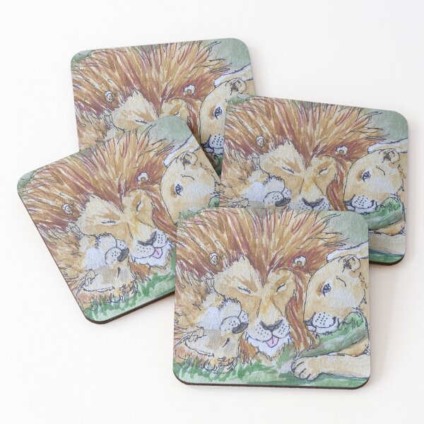 Item preview, Lion Family designed and sold by helenadomenic.
