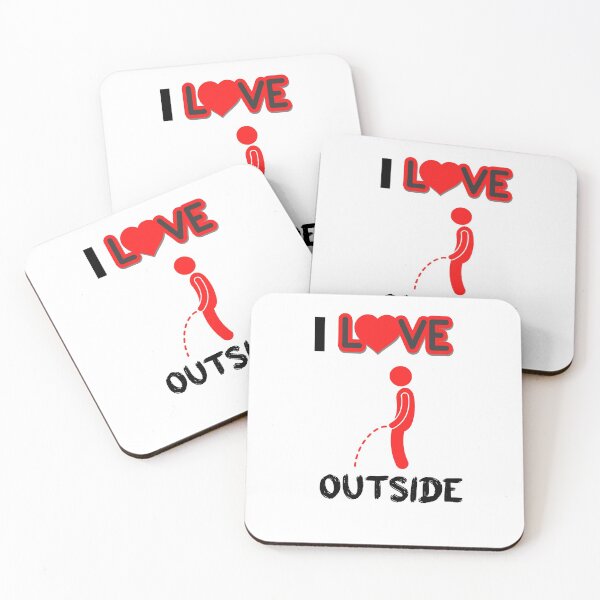 Item preview, I Love Peeing Outside funny idea for T-Shirt designed and sold by lhousshop.