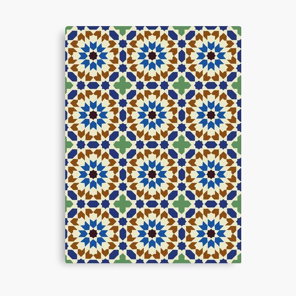 geometric morrocan pattern Canvas Print