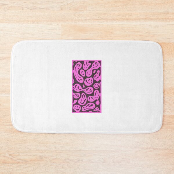 Item preview, Pink Melted Smiley Face Psychedelic Pattern designed and sold by ladybirddesigns.
