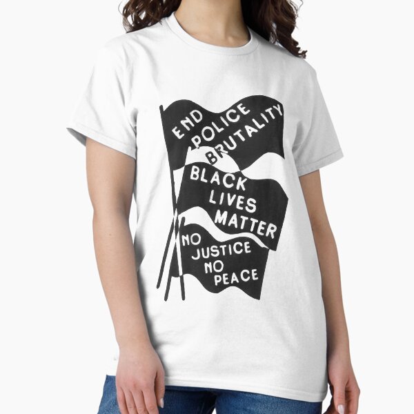 Vista previa del artículo con la obra «Black Lives Matter», diseñado y vendido por theequilibrium.