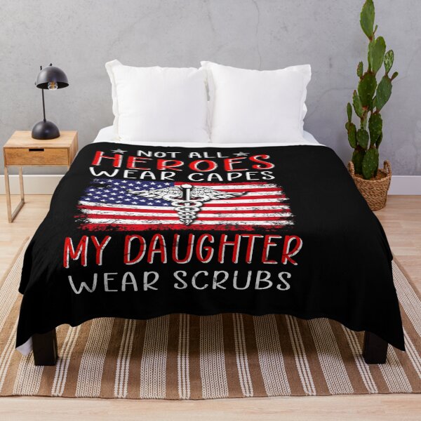 Item preview, Not all heroes wear capes my daughter wears scrubs designed and sold by RockyMante.