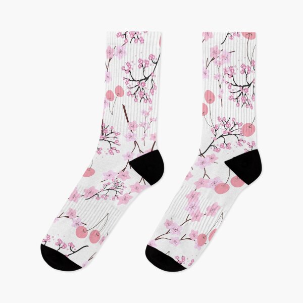 Item preview, Beautiful Cherry Blossom After Winter pattern in a white background  designed and sold by Vero De.
