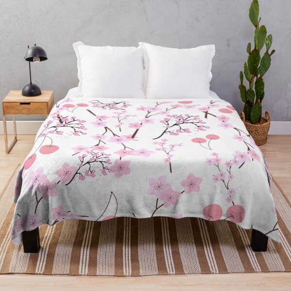 Item preview, Beautiful Cherry Blossom After Winter pattern in a white background designed and sold by Vero De.