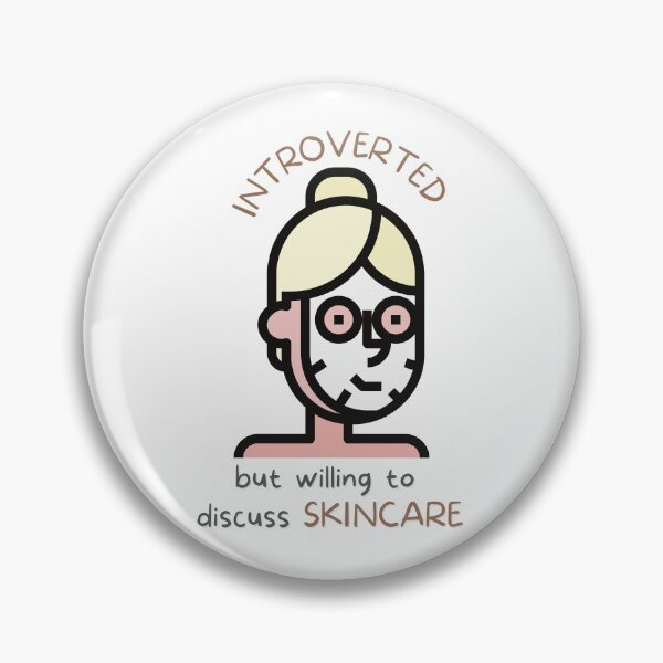 Item preview, Introverted But Willing To Discuss Skincare designed and sold by casualism.