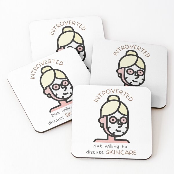 Item preview, Introverted But Willing To Discuss Skincare designed and sold by casualism.