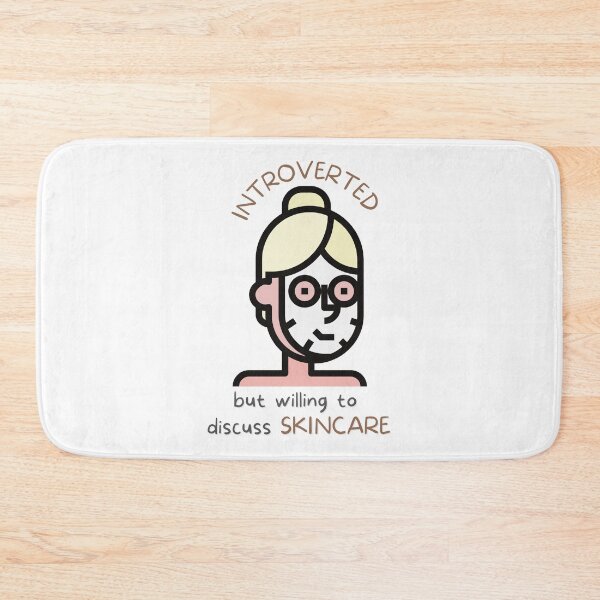 Item preview, Introverted But Willing To Discuss Skincare designed and sold by casualism.