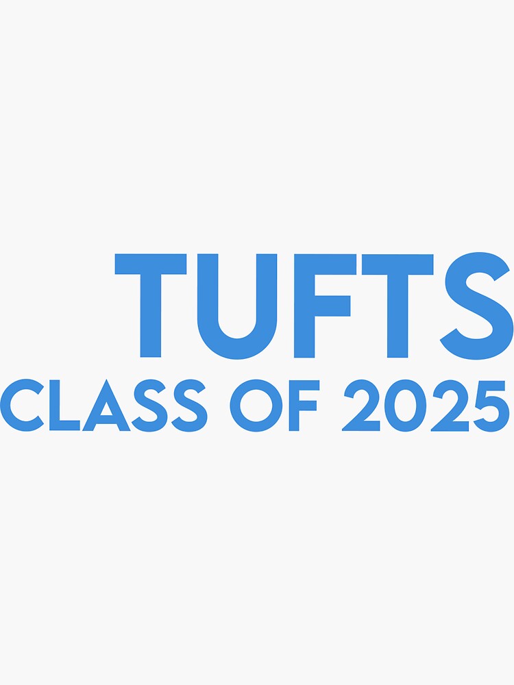 "Tufts Class of 2025" Sticker by TooManyCows Redbubble