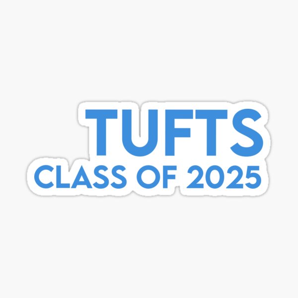 "Tufts Class of 2025" Sticker by TooManyCows Redbubble