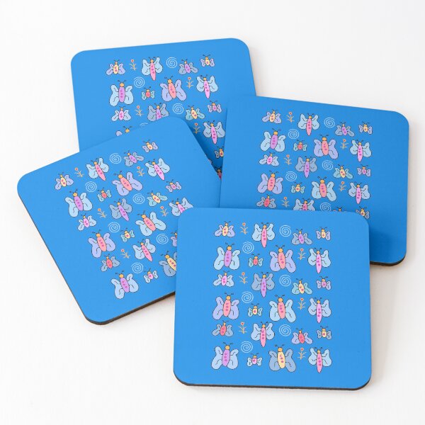 Item preview, Cute and Colorful Butterfly Pattern (blue) designed and sold by Davey's Designs.