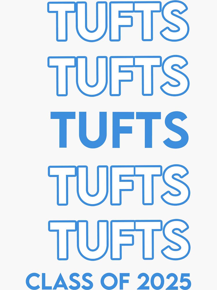 "Tufts Class of 2025 Repeating Design" Sticker for Sale by TooManyCows