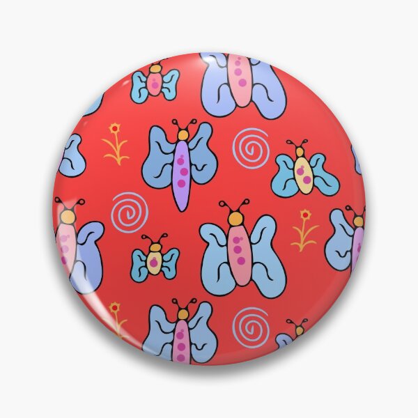 Item preview, Cute and Colorful Butterfly Pattern (red) designed and sold by Davey's Designs.