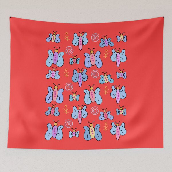 Item preview, Cute and Colorful Butterfly Pattern (red) designed and sold by Davey's Designs.