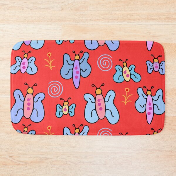 Item preview, Cute and Colorful Butterfly Pattern (red) designed and sold by Davey's Designs.