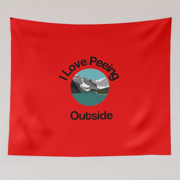 Item preview, I Love Peeing Outside funny idea for T-Shirt designed and sold by lhousshop.