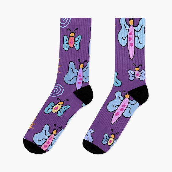 Item preview, Cute and Colorful Butterfly Pattern (purple) designed and sold by Davey's Designs.