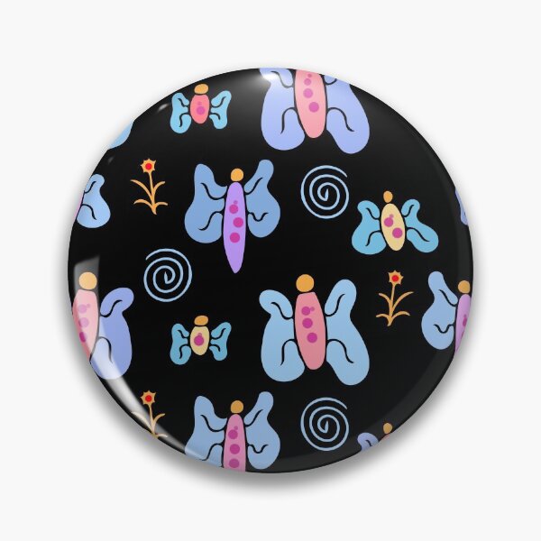 Item preview, Cute and Colorful Butterfly Pattern (black) designed and sold by Davey's Designs.