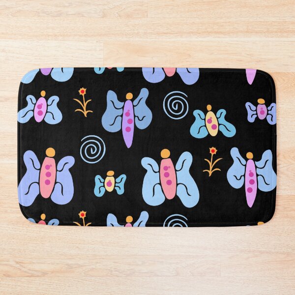 Item preview, Cute and Colorful Butterfly Pattern (black) designed and sold by Davey's Designs.