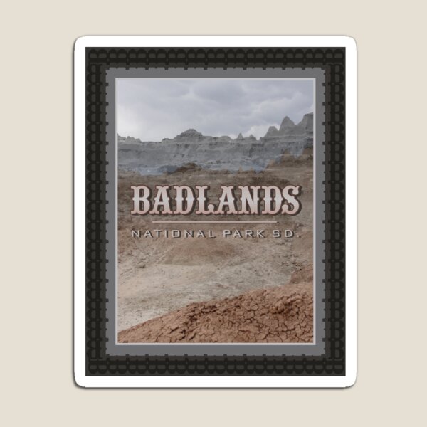Badlands Stamp Magnet