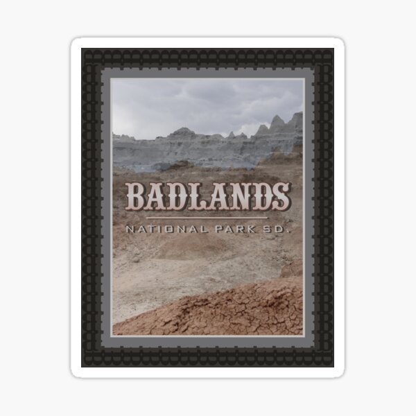 Badlands Stamp Sticker