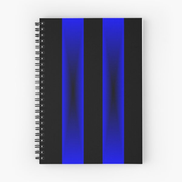 Artikelvorschau, Blaue bis schwarze verblassen Streifen mit schwarzem Hintergrund entworfen und verkauft von DistantOverture.