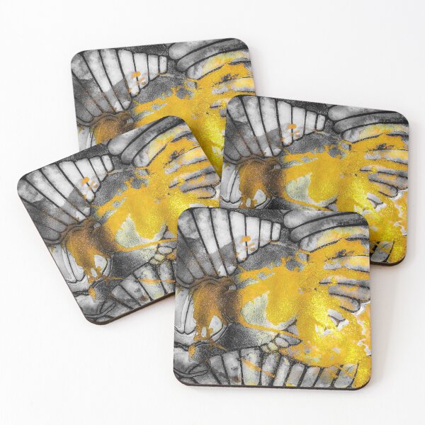Item preview, Gold Yellow Black Trippy Dragon designed and sold by iamstevivaughn.