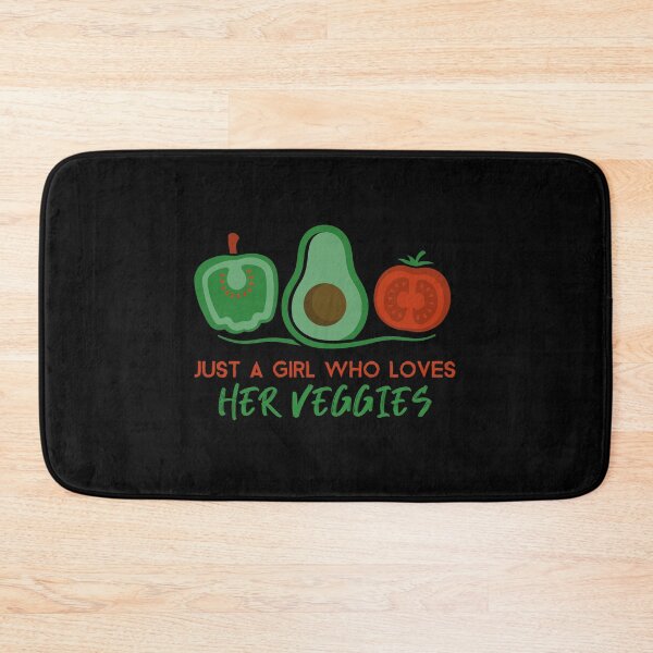 Item preview, Just a Girl Who Loves Her Veggies | Veganuary Vegans designed and sold by FitFabFunny.