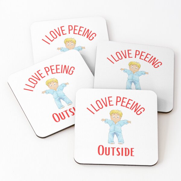 Item preview, I Love Peeing Outside funny idea for kids T-Shirt designed and sold by lhousshop.