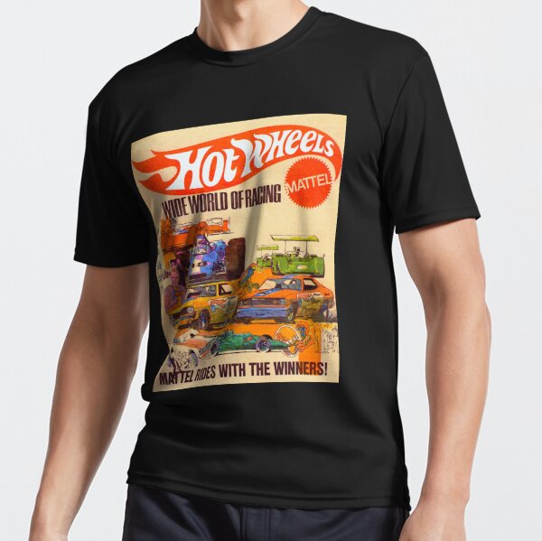 Hot Wheels Vintage Wide World Of Racing Poster Active T Shirt For Sale By Offsetvinylfilm 0106