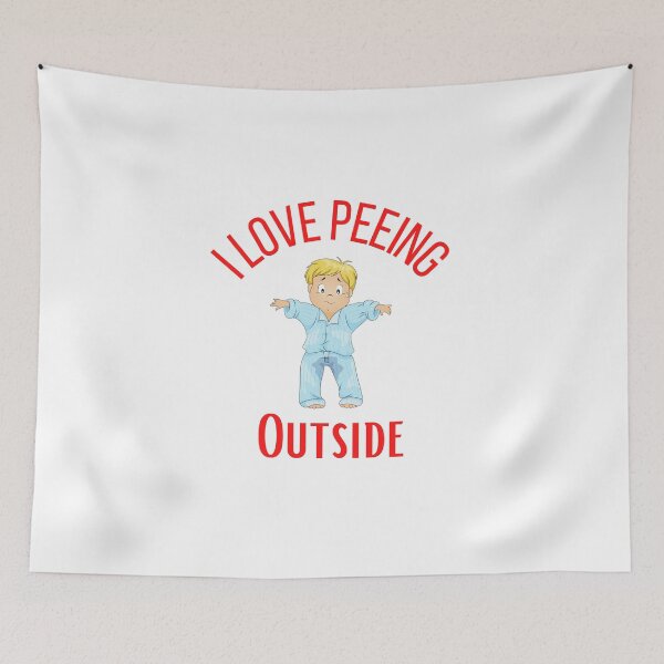 Item preview, I Love Peeing Outside funny idea for kids T-Shirt designed and sold by lhousshop.