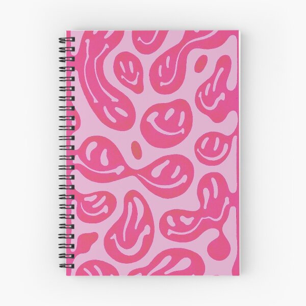 Item preview, Hot Pink Melted Smiley Face Psychedelic Pattern  designed and sold by ladybirddesigns.