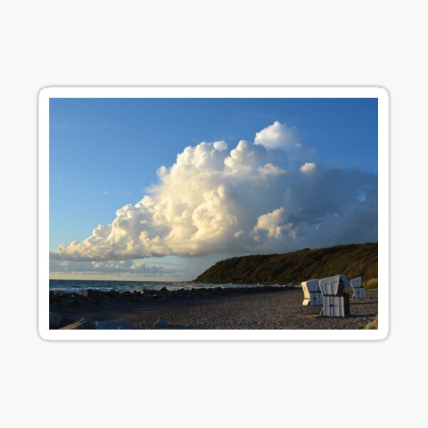 Am Strand der Insel Hiddensee Sticker