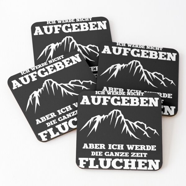 Artikelvorschau, Aufgeben Fluchen Wandern Gebirge Berge Laufen entworfen und verkauft von Marco Damm.