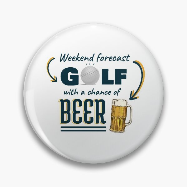 Item preview, Weekend forecast Golf with a chance of beer shirt designed and sold by Pattranit56.