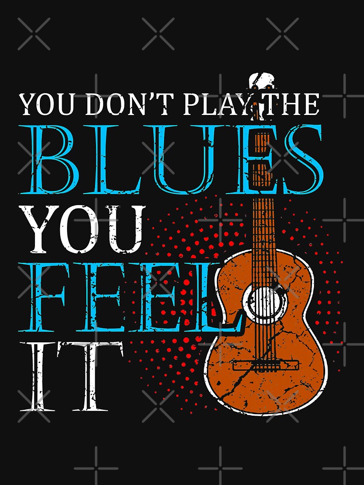 Blues Music T-Shirt Music Band Lover Guitar Teacher Tee