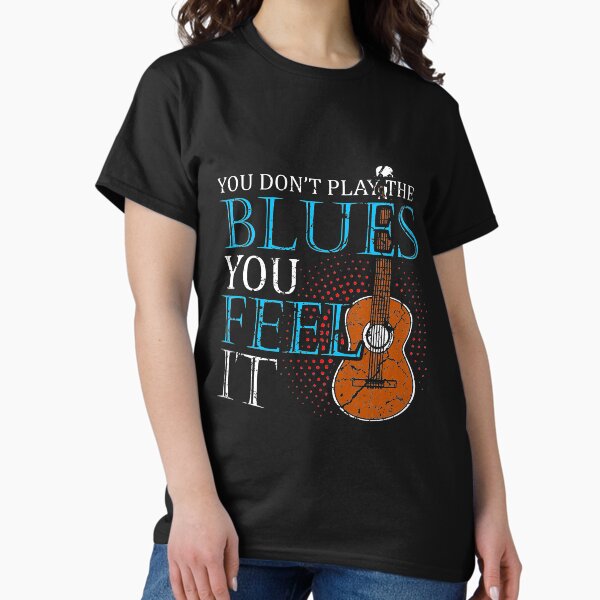 Blues Music T-Shirt Music Band Lover Guitar Teacher Tee