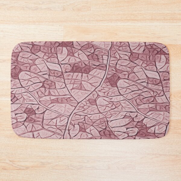 Item preview, Simplistic leaf structure pattern - pink designed and sold by SulkaCreative.
