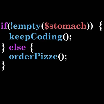 Artwork thumbnail, Hungry Coder Programming Programmer Pizza Monkey Code by Hapo Team