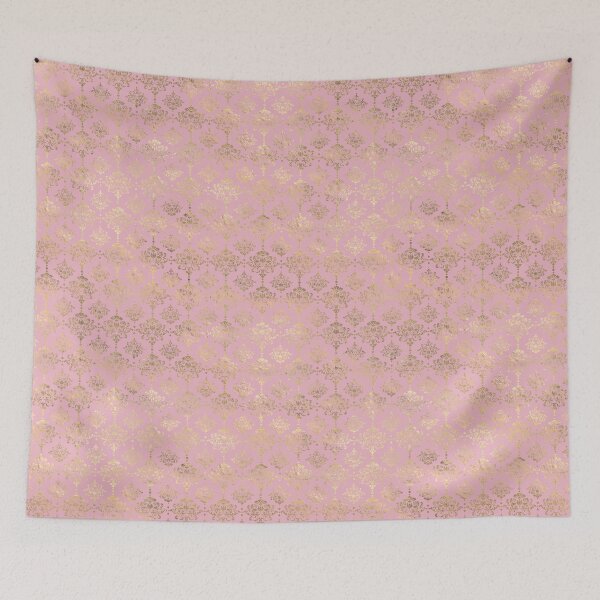 Item preview, Golden damask on pink background designed and sold by AnnieHochmann.