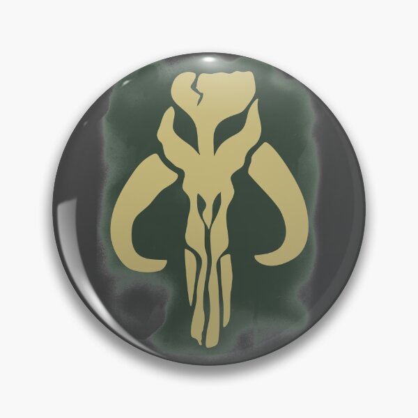 Item preview, Mandalorian Skull - Yellow with spray paint designed and sold by BRU Design.